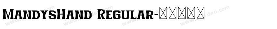 MandysHand Regular字体转换